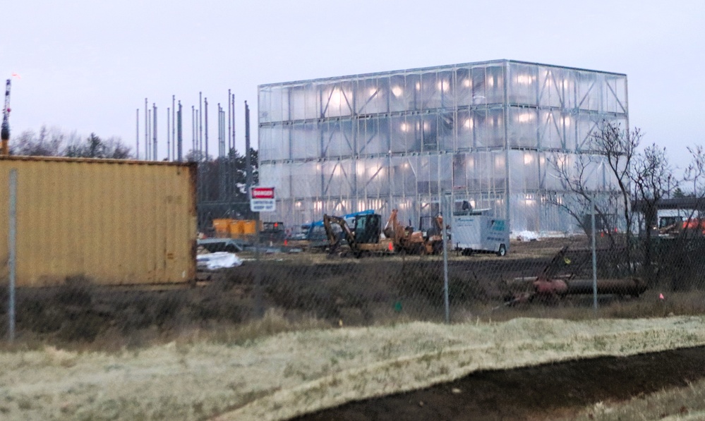 November 2025 construction operations for $55.75 million Collective Training Officers Quarters Project