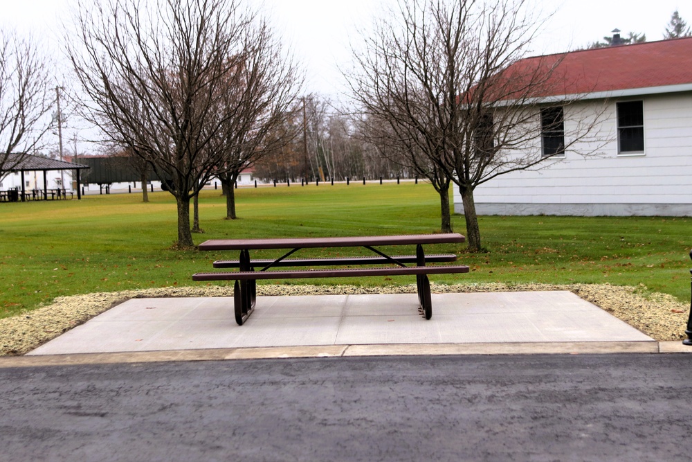 New concrete pads added to Fort McCoy’s Commemorative Area; improves guest experience