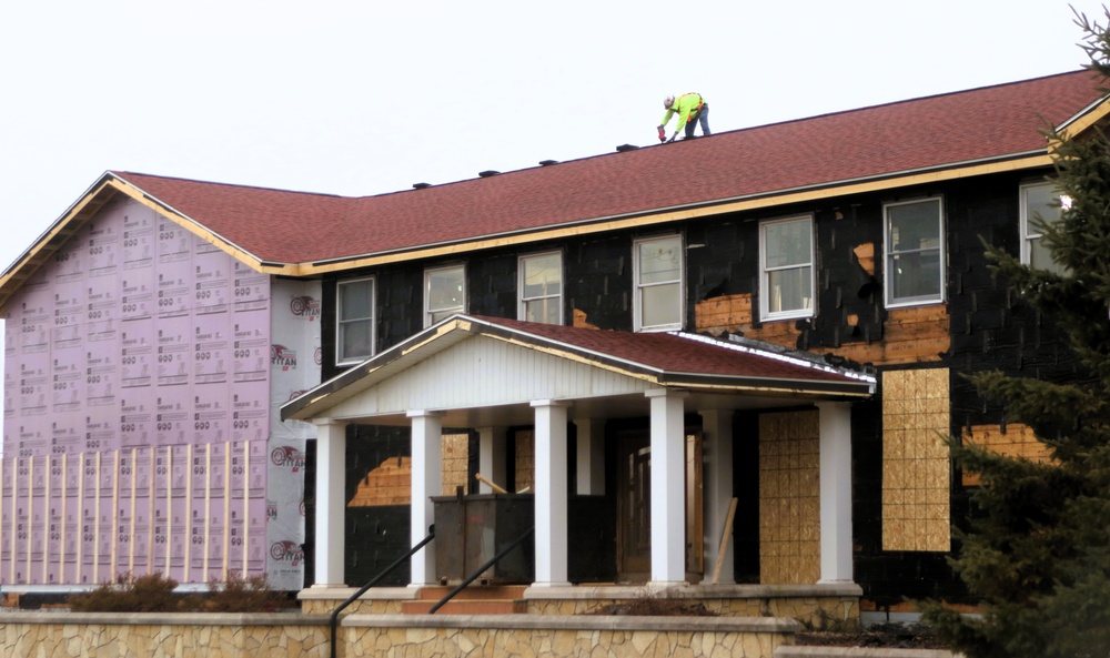 U.S. Army Garrison-Fort McCoy Headquarters building renovation under way