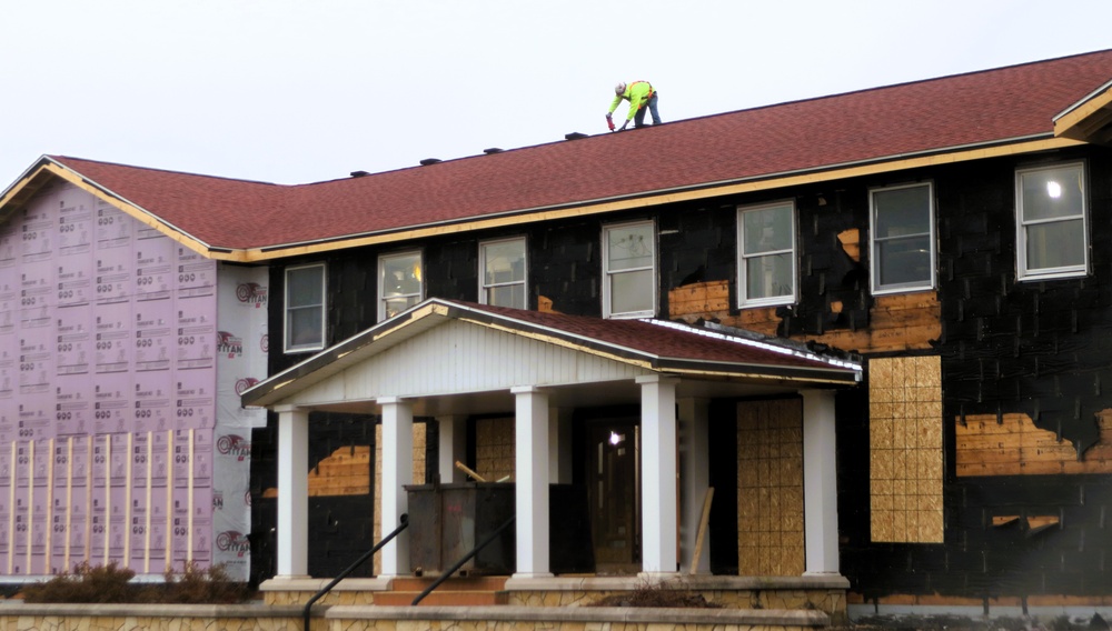 U.S. Army Garrison-Fort McCoy Headquarters building renovation under way