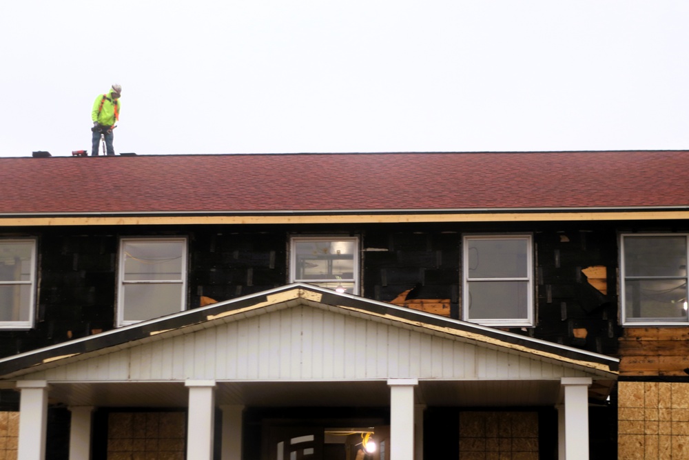 U.S. Army Garrison-Fort McCoy Headquarters building renovation under way