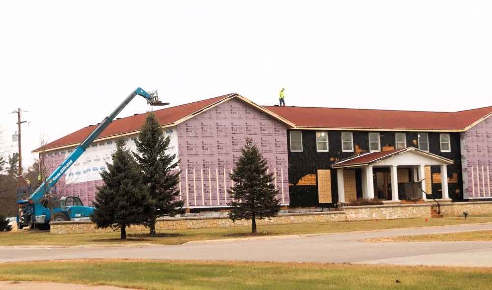 U.S. Army Garrison-Fort McCoy Headquarters building renovation under way