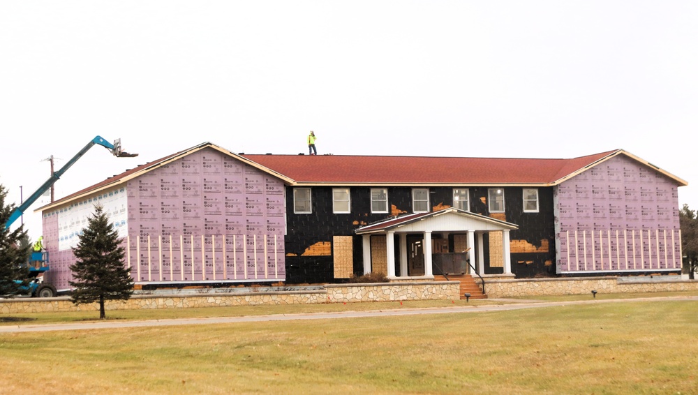 U.S. Army Garrison-Fort McCoy Headquarters building renovation under way