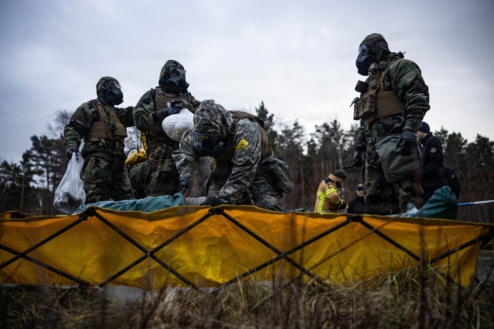 U.S. Marines execute simulated CBRN response during bilateral training exercise