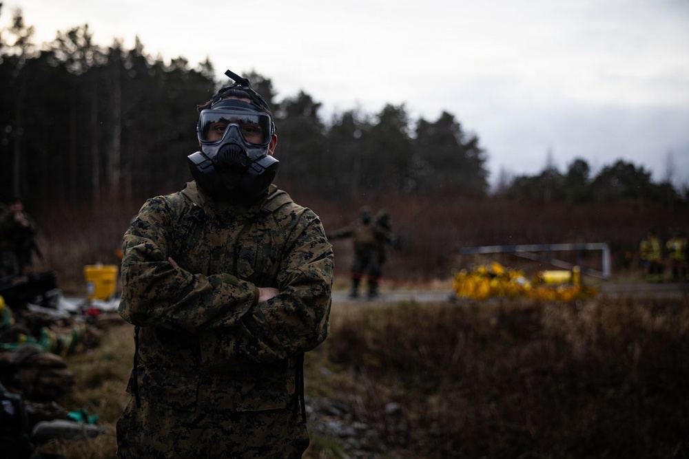 U.S. Marines execute simulated CBRN response during bilateral training exercise