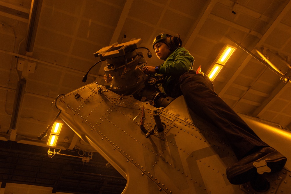 Abraham Lincoln conducts routine operations