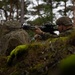U.S. Marines patrols a training area while in the Baltic Sea