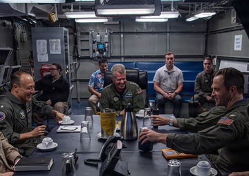 Adm. Samuel J. Paparo, Commander, Indo-Pacific Command, visits USS Nimitz