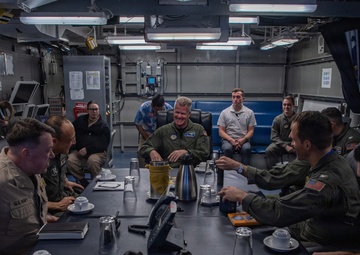 Adm. Samuel J. Paparo, Commander, Indo-Pacific Command, visits USS Nimitz