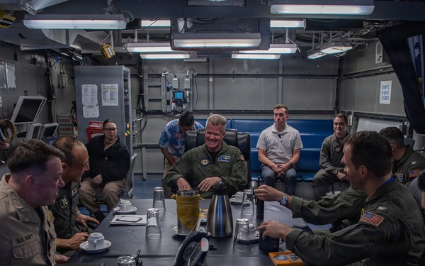 Adm. Samuel J. Paparo, Commander, Indo-Pacific Command, visits USS Nimitz