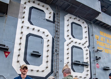 Adm. Samuel J. Paparo, Commander, Indo-Pacific Command, visits USS Nimitz