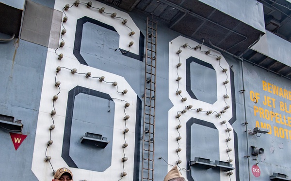 Adm. Samuel J. Paparo, Commander, Indo-Pacific Command, visits USS Nimitz