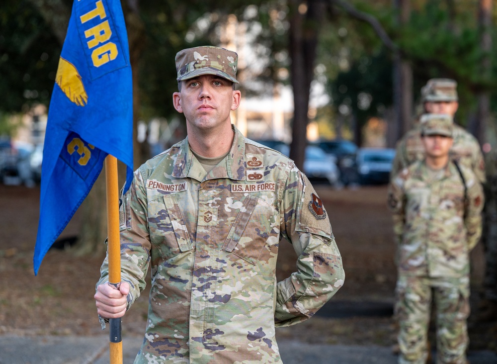 81st TRW conducts monthly retreat ceremony