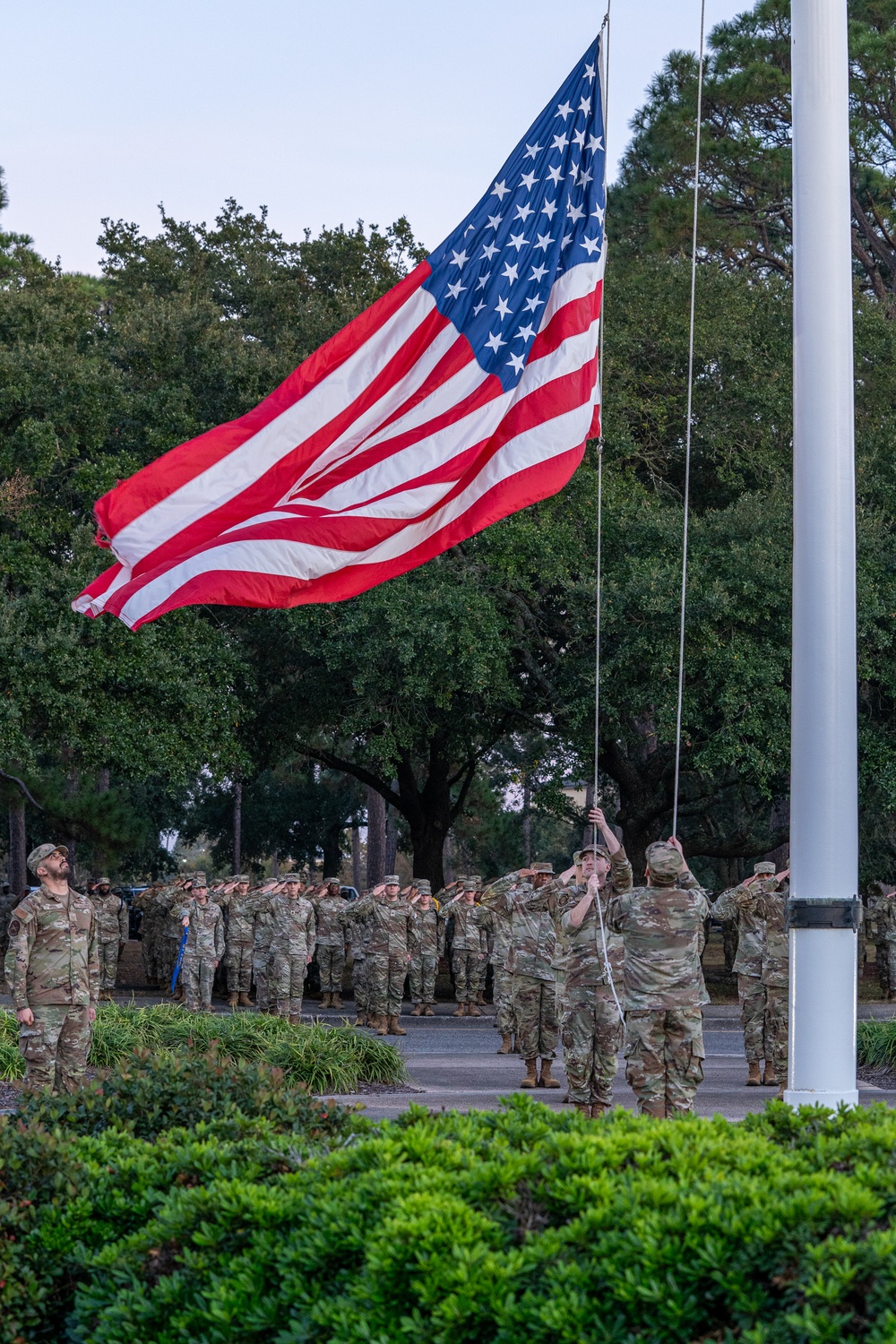81st TRW conducts monthly retreat ceremony