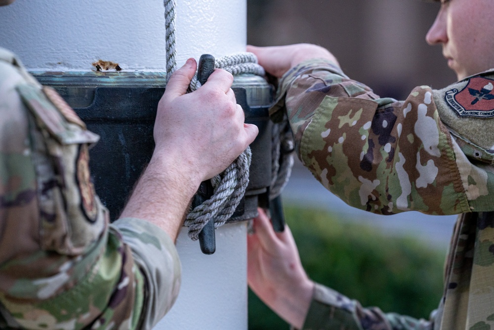 81st TRW conducts monthly retreat ceremony