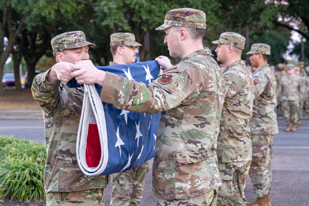 81st TRW conducts monthly retreat ceremony