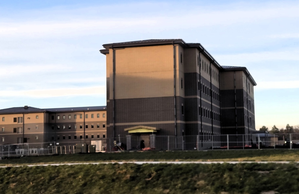 November 2025 construction operations for East Barracks Project at Fort McCoy