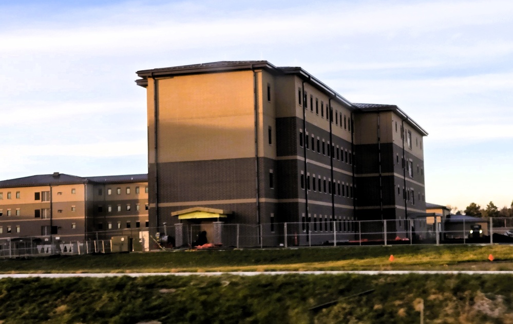 November 2025 construction operations for East Barracks Project at Fort McCoy