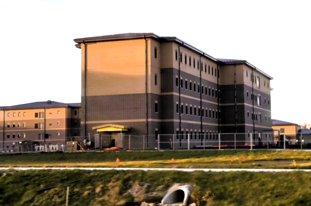 November 2025 construction operations for East Barracks Project at Fort McCoy