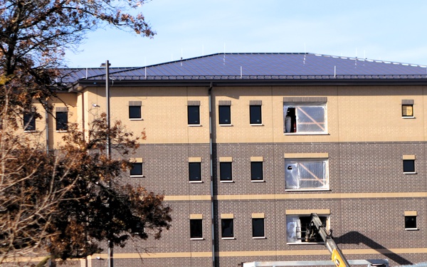 November 2025 construction operations for East Barracks Project at Fort McCoy