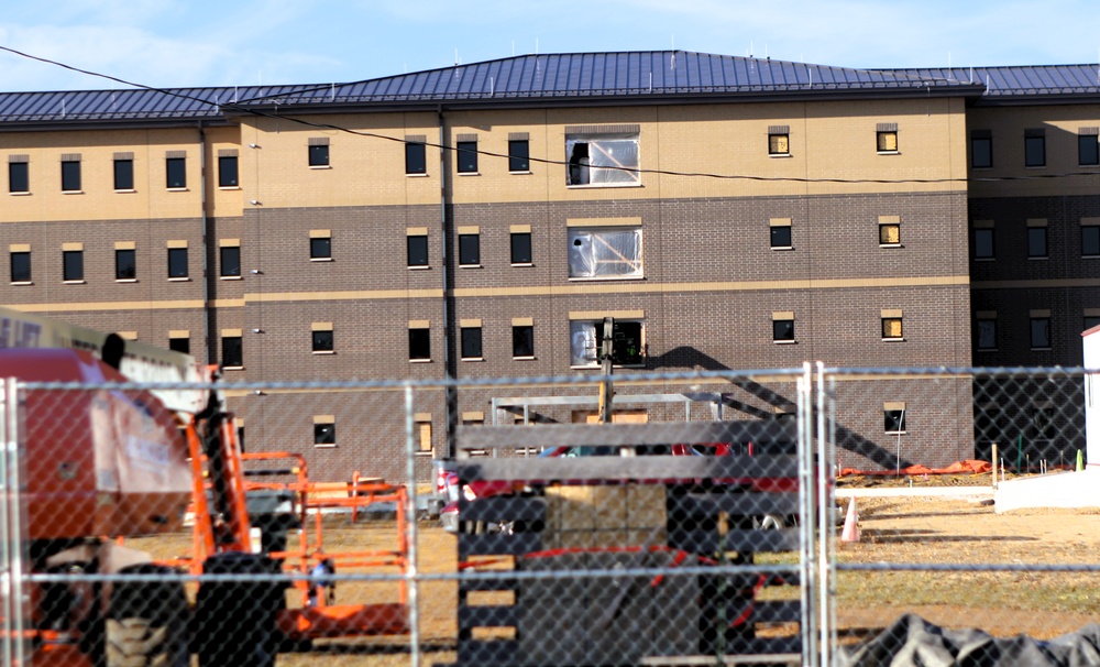 November 2025 construction operations for East Barracks Project at Fort McCoy