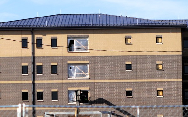 November 2025 construction operations for East Barracks Project at Fort McCoy