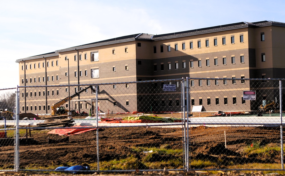 November 2025 construction operations for East Barracks Project at Fort McCoy