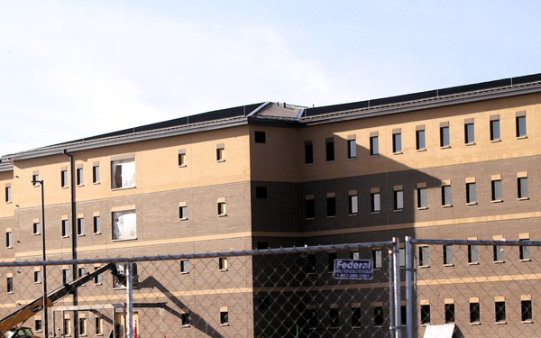 November 2025 construction operations for East Barracks Project at Fort McCoy