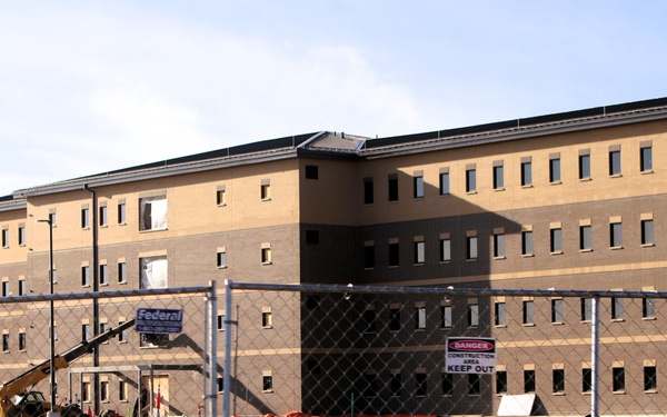 November 2025 construction operations for East Barracks Project at Fort McCoy