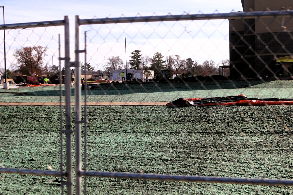 November 2025 construction operations for East Barracks Project at Fort McCoy