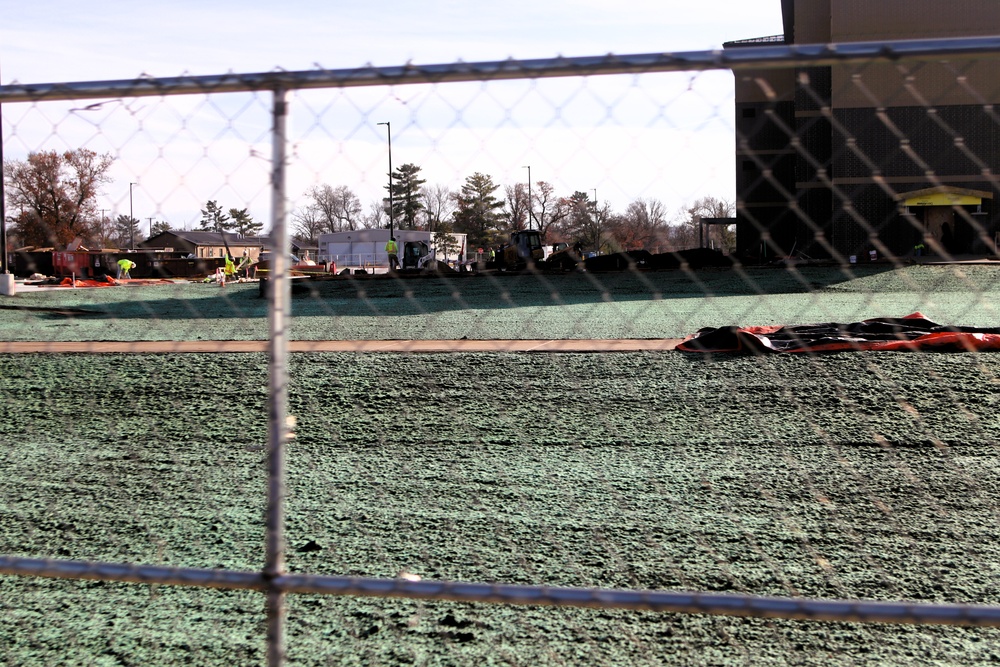 November 2025 construction operations for East Barracks Project at Fort McCoy