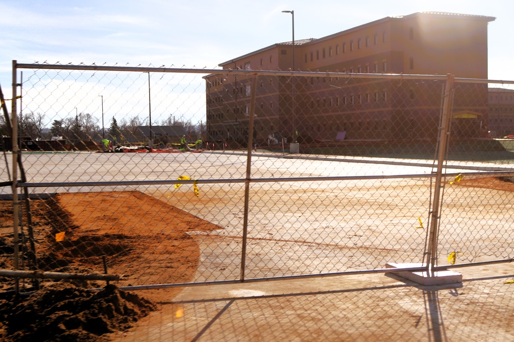 November 2025 construction operations for East Barracks Project at Fort McCoy