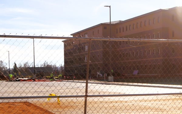 November 2025 construction operations for East Barracks Project at Fort McCoy