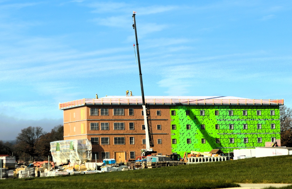 November 2025 construction operations for $55.75 million Collective Training Officers Quarters Project