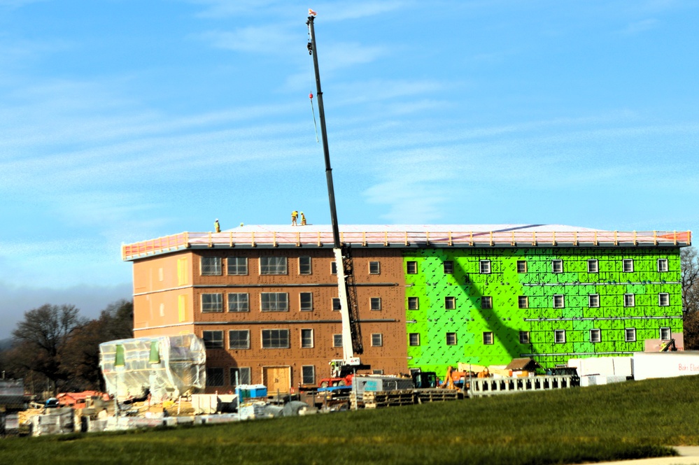 November 2025 construction operations for $55.75 million Collective Training Officers Quarters Project