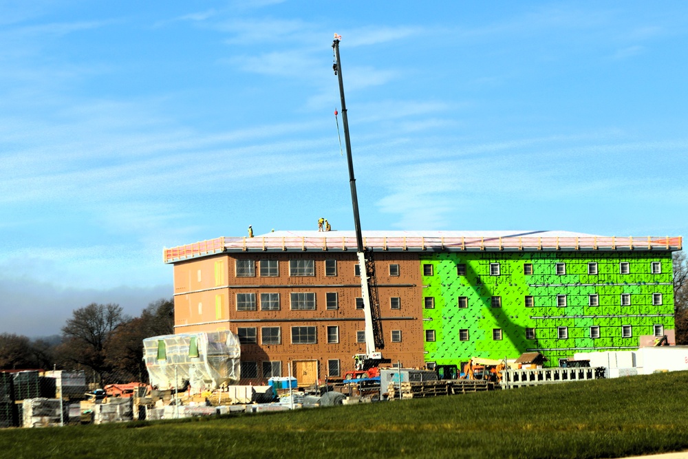 November 2025 construction operations for $55.75 million Collective Training Officers Quarters Project