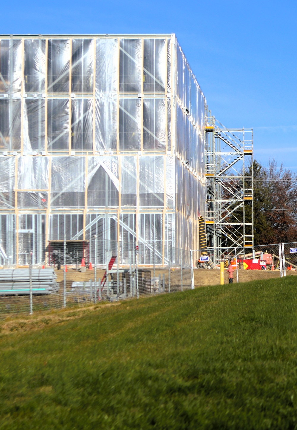 November 2025 construction operations for $55.75 million Collective Training Officers Quarters Project