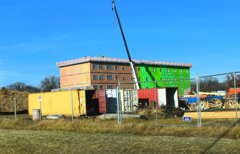 November 2025 construction operations for $55.75 million Collective Training Officers Quarters Project