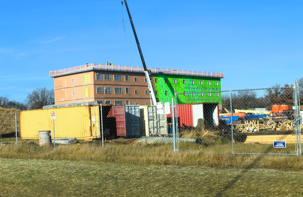 November 2025 construction operations for $55.75 million Collective Training Officers Quarters Project