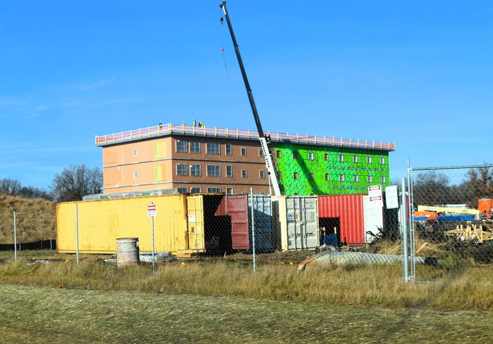 November 2025 construction operations for $55.75 million Collective Training Officers Quarters Project