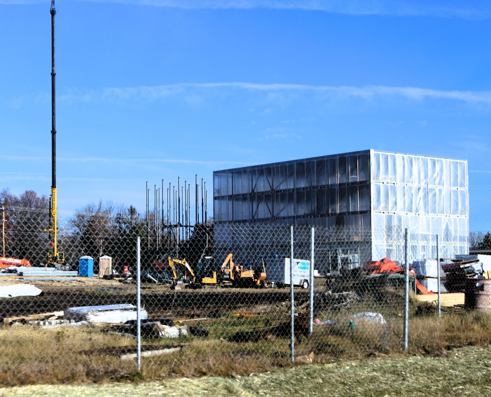 November 2025 construction operations for $55.75 million Collective Training Officers Quarters Project