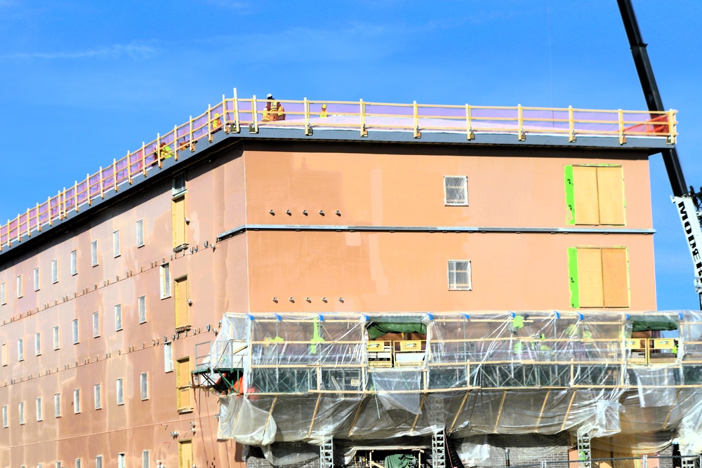 November 2025 construction operations for $55.75 million Collective Training Officers Quarters Project