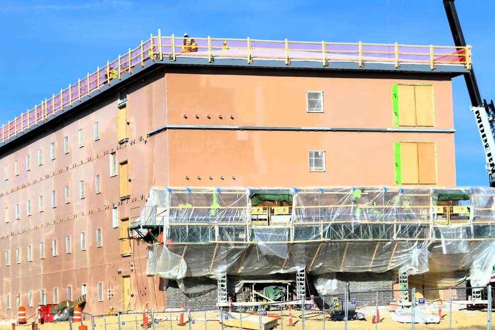 November 2025 construction operations for $55.75 million Collective Training Officers Quarters Project