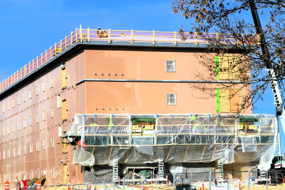 November 2025 construction operations for $55.75 million Collective Training Officers Quarters Project