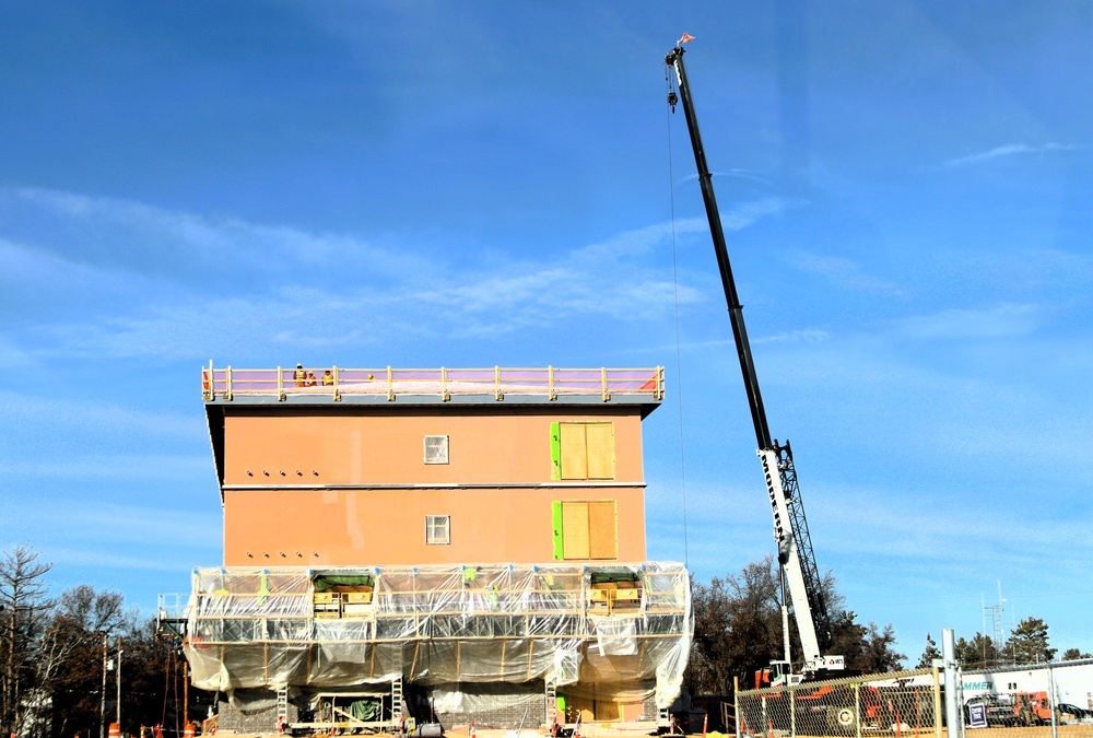 November 2025 construction operations for $55.75 million Collective Training Officers Quarters Project