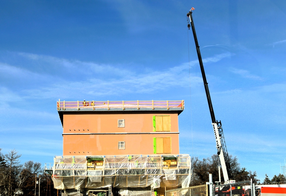 November 2025 construction operations for $55.75 million Collective Training Officers Quarters Project