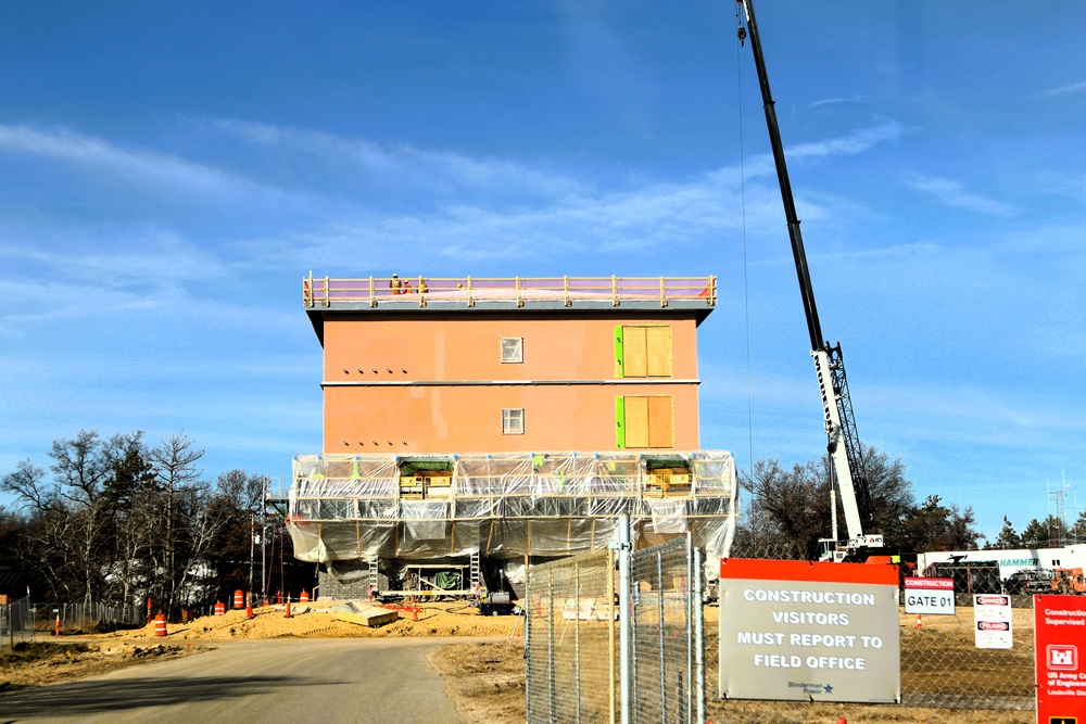 November 2025 construction operations for $55.75 million Collective Training Officers Quarters Project