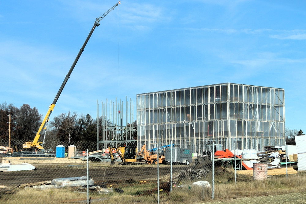 November 2025 construction operations for $55.75 million Collective Training Officers Quarters Project