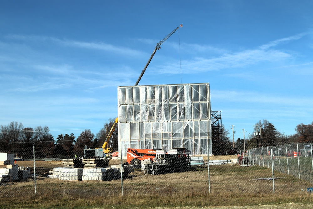 November 2025 construction operations for $55.75 million Collective Training Officers Quarters Project