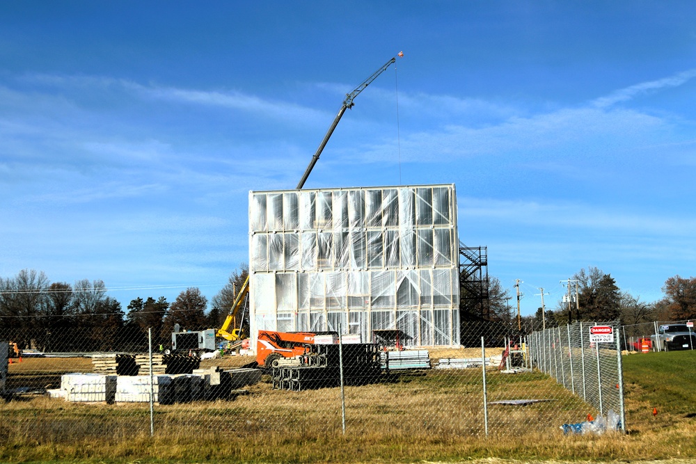 November 2025 construction operations for $55.75 million Collective Training Officers Quarters Project